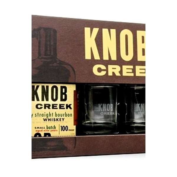 Knob Creek Gift Set with Whiskey Stones 1.75LBottle